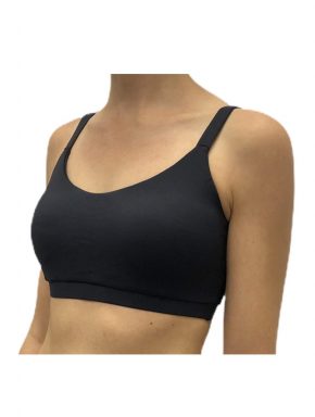 TOP FITNESS FEMININO COM BOJO PRETO