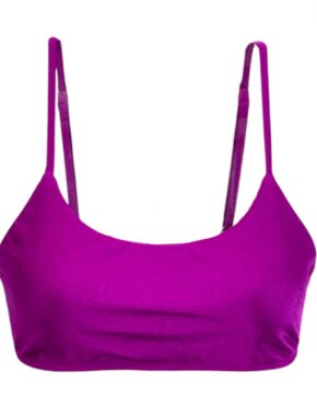 Top básico de biquíni com alças reguláveis e bojo removível Cores