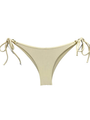Tanga de biquíni amarração lateral Off White
