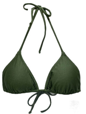 Top de biquíni cortininha com bojo removível Croco