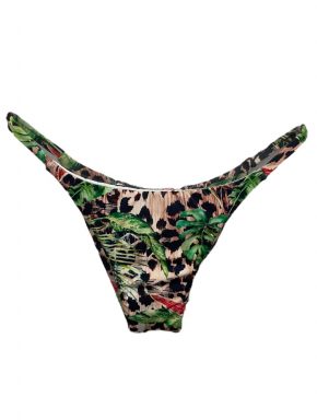 Tanga de biquini lateral fininha Printflora