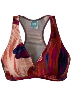 Top fitness nadador decote V com bojo Est-209