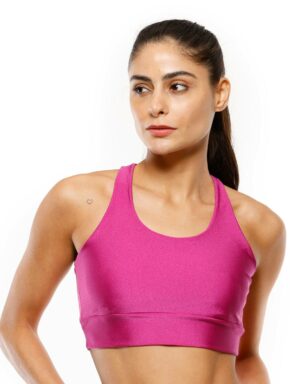 Top Fitness feminino nadador com bojo removível trilobal gaia