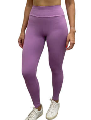 Calça Legging fitness Basica Cós Largo Lilás