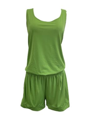 Macaquinho Curto Regata com Cós de Elástico na cintura Cores