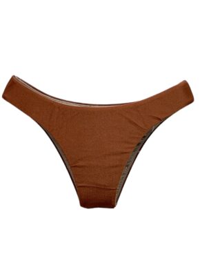 Tanga de biquíni básica lisa Trilobal