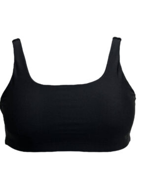 Top Camiseta Fitness Alça Larga Preto
