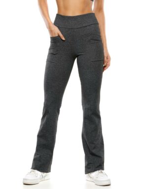 Calça Fitness modelo Bailarina com Bolso Mescla