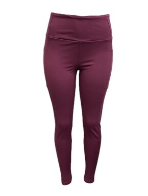 Calça Legging Feminina com Bolso Vinho
