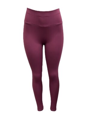 Calça Legging Fitness Básica Cós Largo Vinho