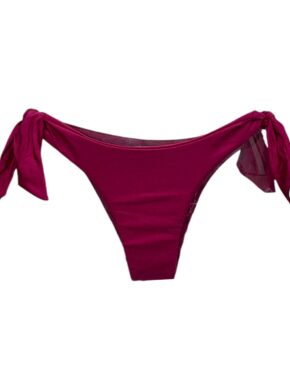 Tanga de Biquíni com amarração na Lateral Liso Trilobal