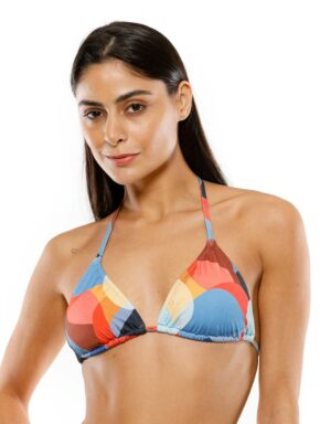 Top de biquíni cortininha com bojo removível Positano