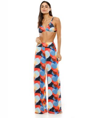 Calça Feminina pantalona reta Positano