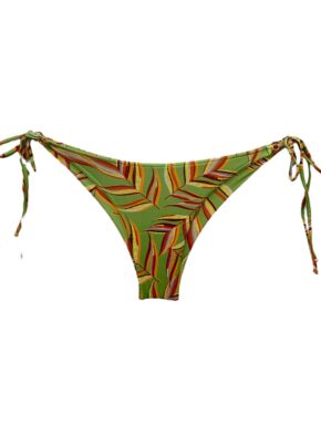 Tanga de biquíni com amarração lateral com argolas Jurere