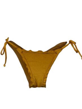 Tanga de biquíni babadinho empina bumbum e laços laterais Lisa