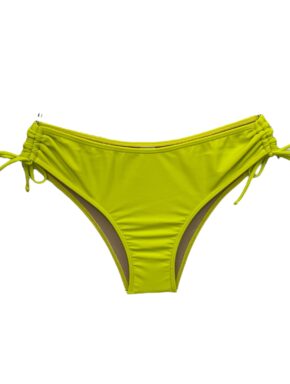 Tanga de biquíni com detalhe franzido na lateral Cores