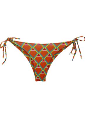 Tanga de biquíni com argolinha dourada Power Laranja