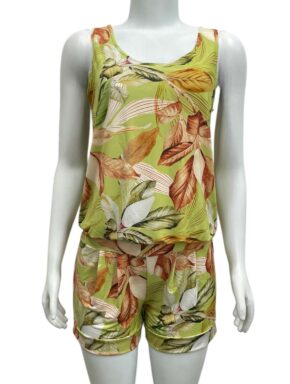 Macaquinho regata curto feminino Hit Oliva