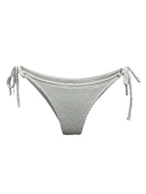 Tanga de biquíni amarração lateral e detalhe de argolinha dourada Laise