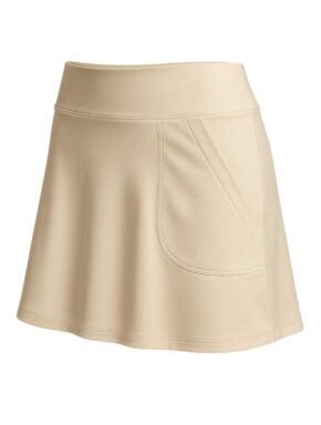 Saia shorts fitness com bolso interno e cós largo Off White