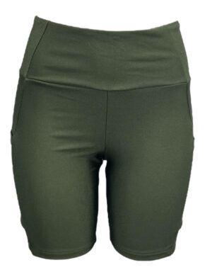 Bermuda feminina com bolsos laterais Croco