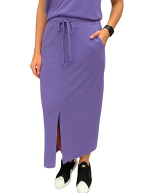Saia Midi Fleece Lavanda