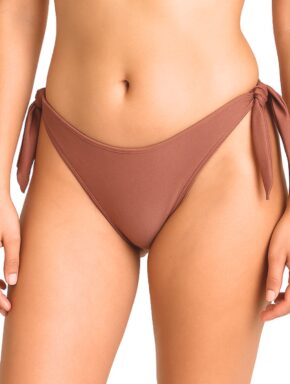 Tanga de Biquíni com Laço na Lateral Liso