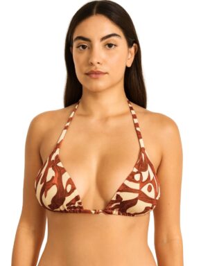 Top de biquíni cortininha com bojo removível Mawi