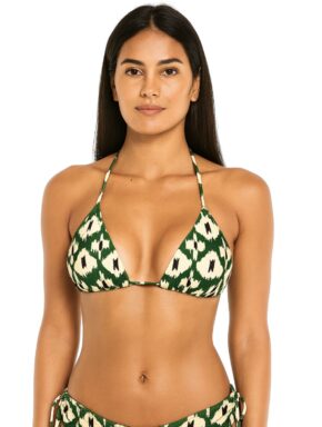 Top de biquíni cortininha com bojo removível Arizona