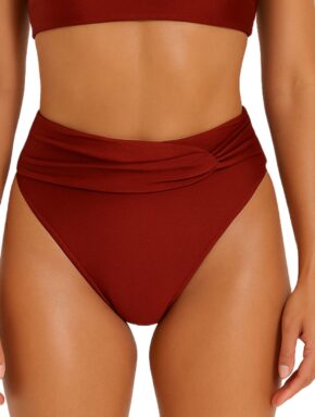 Tanga de biquíni com elo Frontal Cores