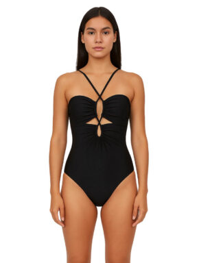 Maiô Tomara que Caia Trançado Preto