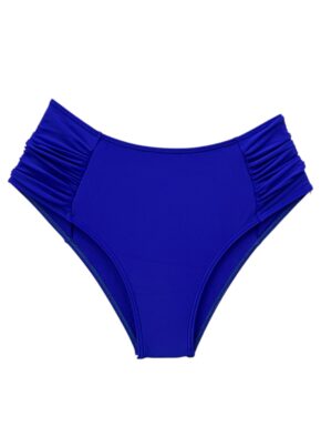 Tanga de biquíni lateral larga modelo Sunquíni com detalhe drapeado Zafiro