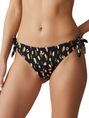 Tanga de Biquíni com Amarração na Lateral Oliva Print