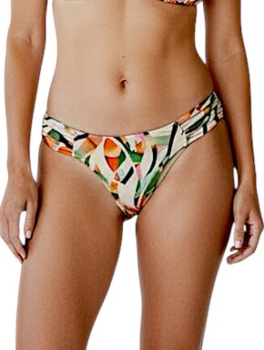 Tanga de Biquíni com Lateral Drapeada Bruma