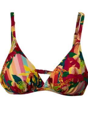 Top de biquíni transpassado com bojo removível Vitamina