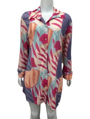 Camisão curto com manga longa Twist