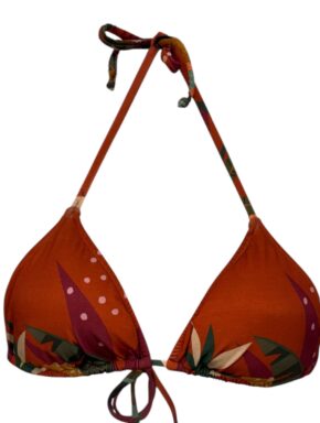 Top de biquíni estampado modelo Cortininha Guiana